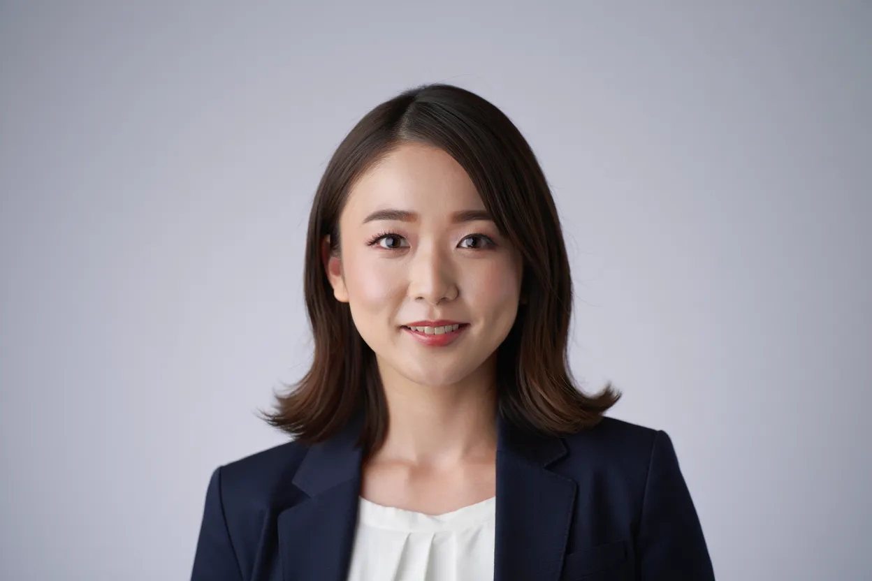 Professional business headshot with neutral background